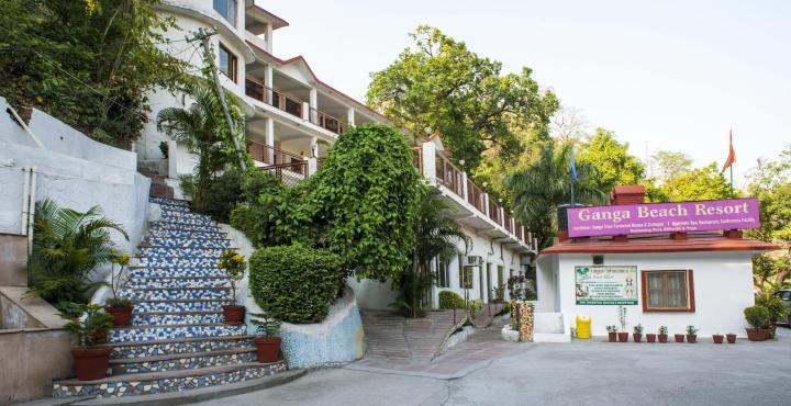 Ganga Beach Resort Rishīkesh Eksteriør bilde