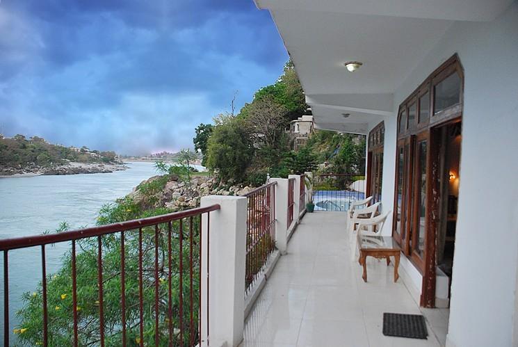 Ganga Beach Resort Rishīkesh Eksteriør bilde